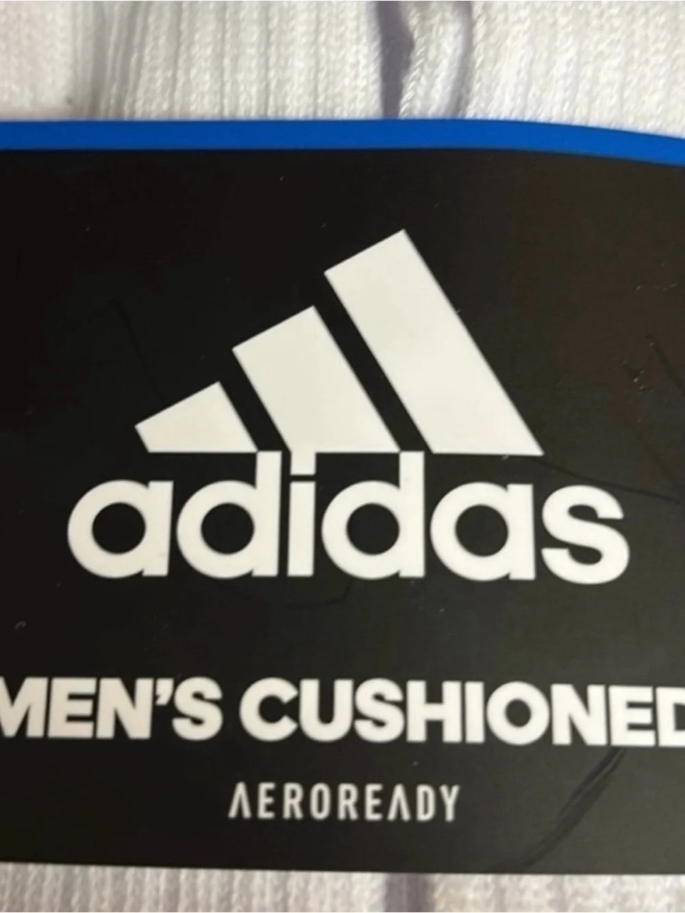New Adidas Socks Men’s 6 Pair White Cushioned Crew Sock Active Casual Athletic
